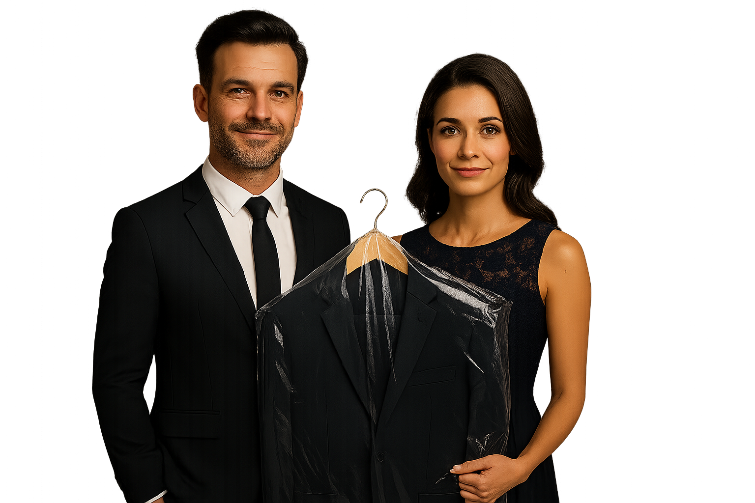 Professional suit and tie